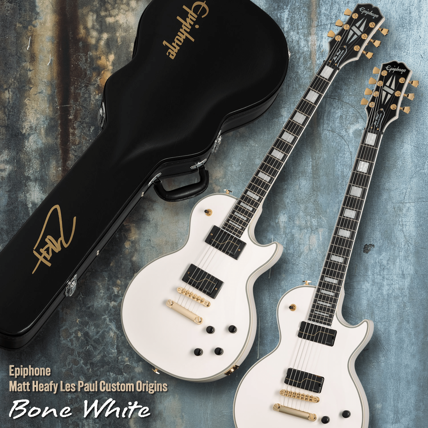 ボーン・ホワイト！エピフォンによるマット・ヒーフィー（TRIVIUM