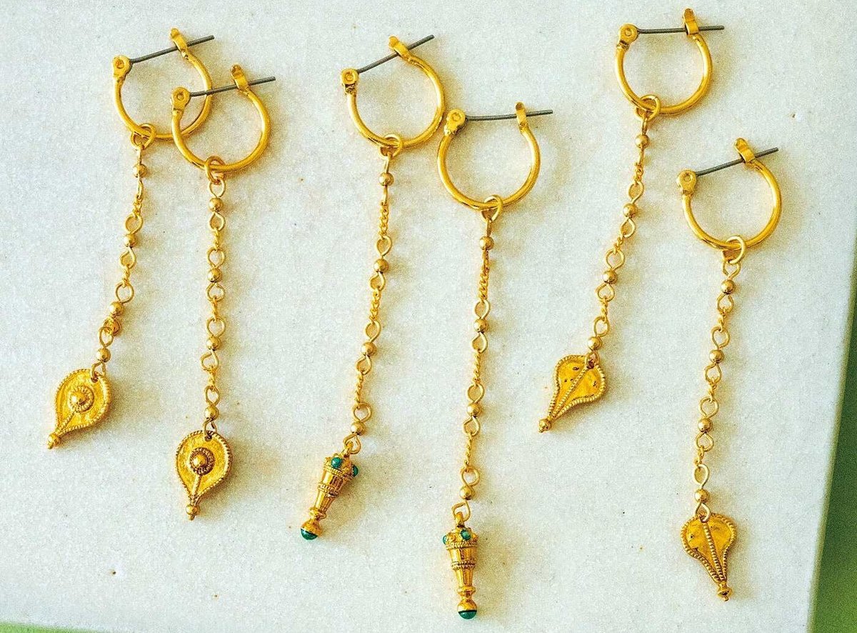 私が古墳時代の豪族に⁉国宝「金製耳飾」イメージイヤアクセサリー  