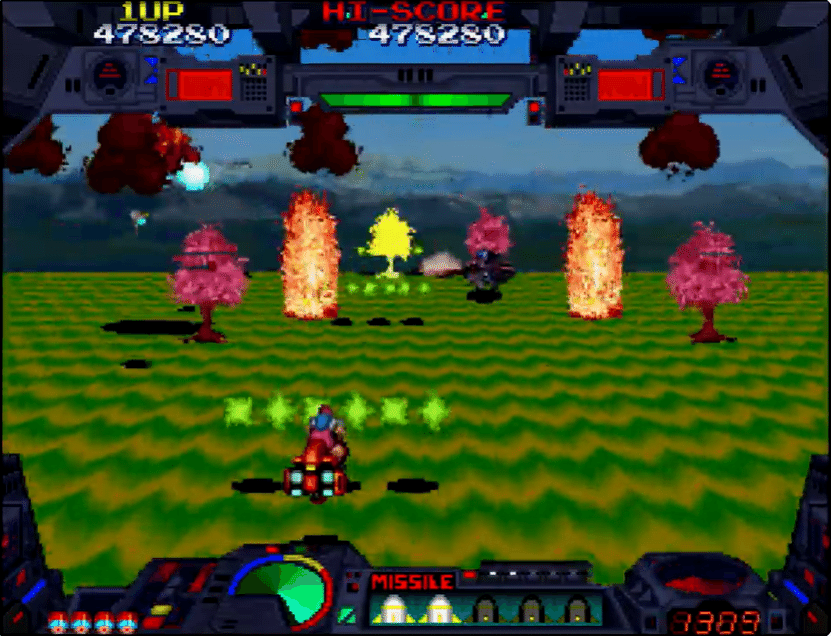 ナムコ バーニングフォース アーケード版ポップ バーニングフォース