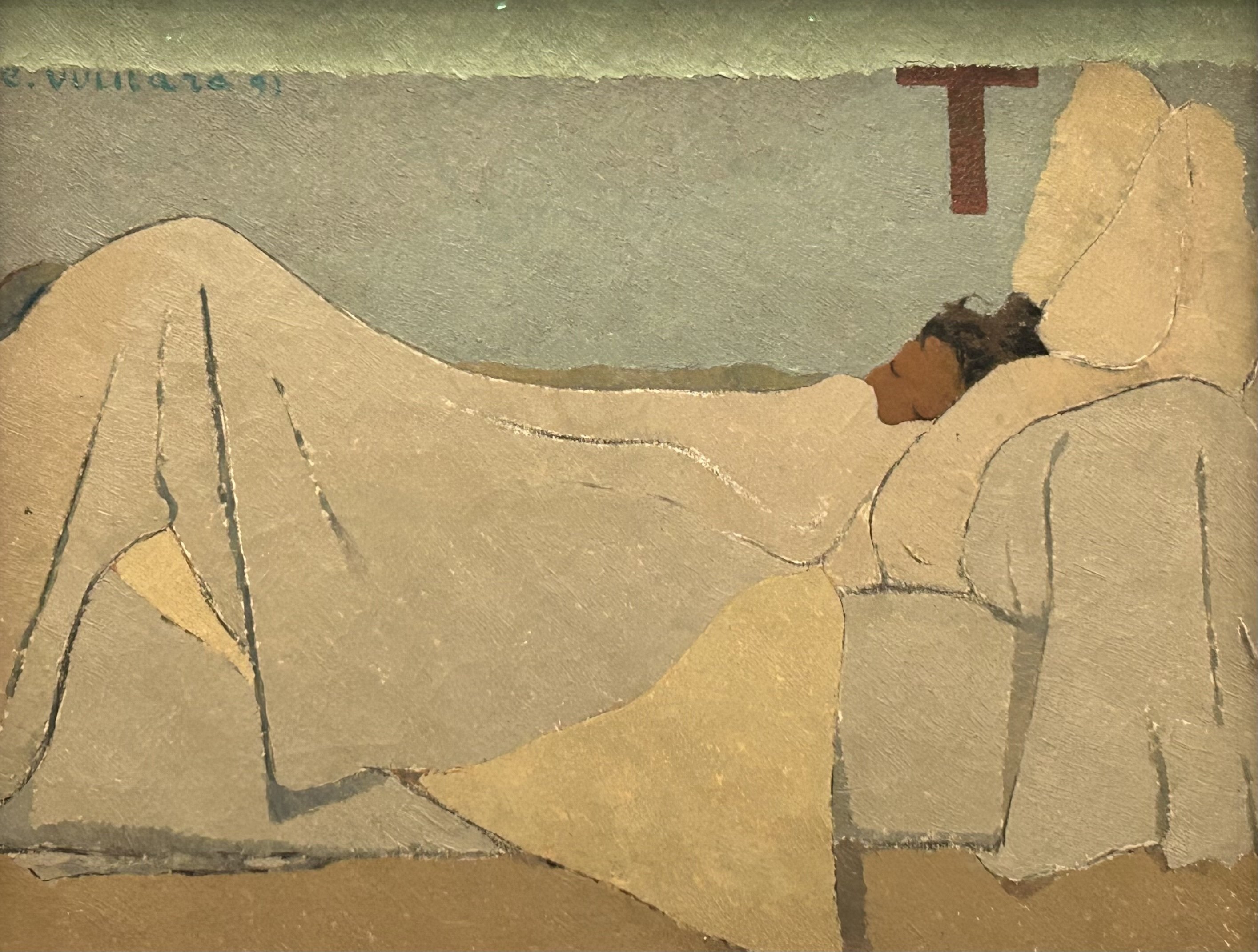 絵画 RUDI STOLLE 子供のためのオルセー美術館(140)夢のなかの人たち/布団にくるまって