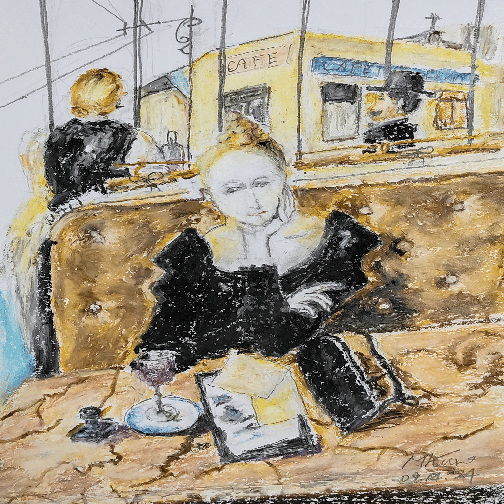 画家の心 美の追求 第76回「藤田 嗣治 カフェ 1946年」｜黒川 正弘