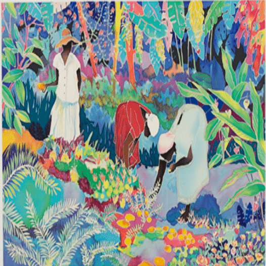 ジェニファー・マークス】版画 / シルクスクリーン「トロピカル