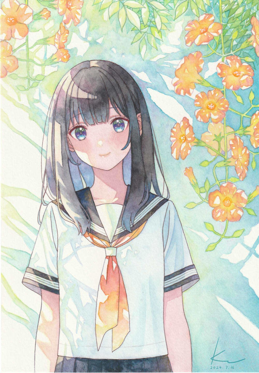 透明水彩イラストNo.1｜K.N.