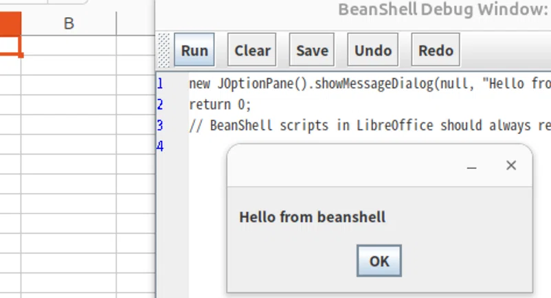 Macros in Open Source Office Suites for Dummies 0001 MsgBox01 OK with ...