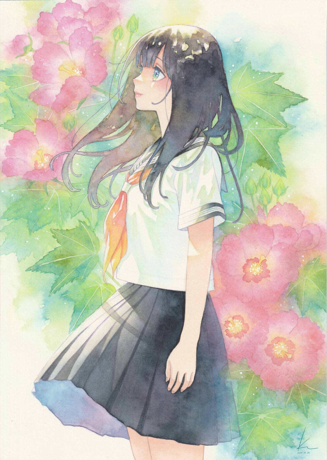 手描きイラスト　オリジナル　アナログイラスト　水彩イラスト 手描きイラスト オリジナルイラスト 水彩イラスト アナログ