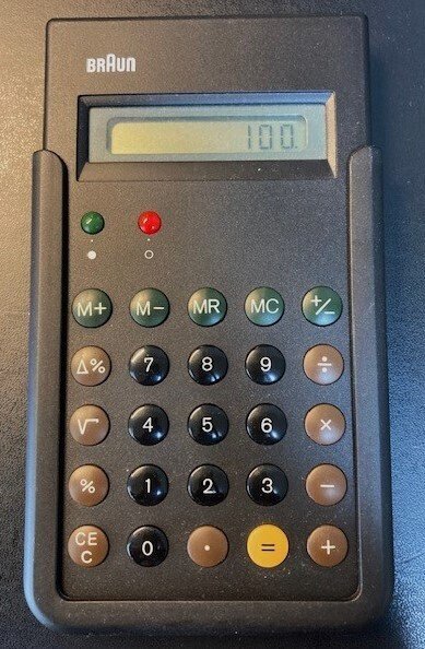 こだわりモノ】ブラウン社 計算機 / BRAUN Calculator (BNE001BK