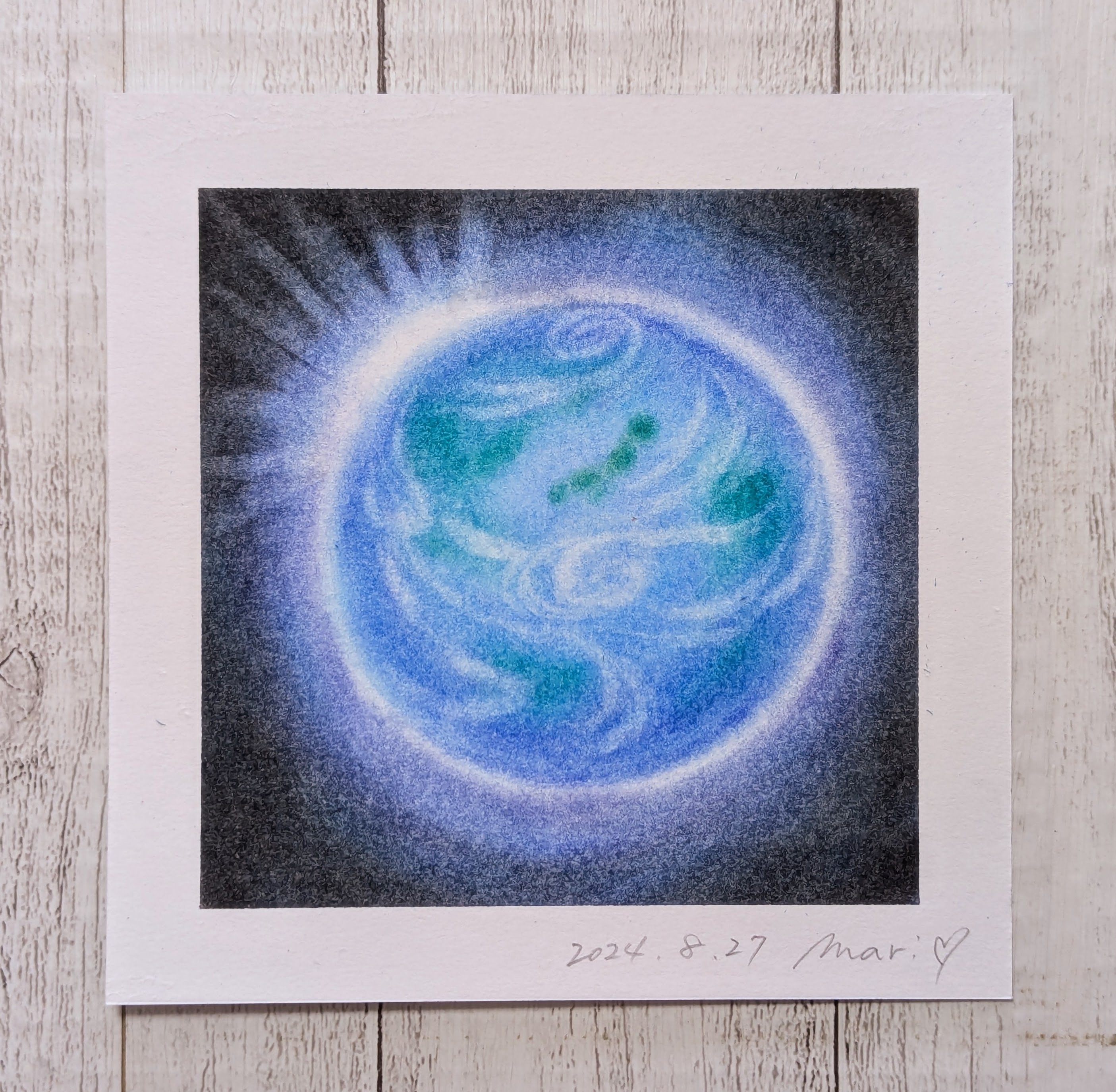 癒しの絵 パステル画 水彩画 - 絵画