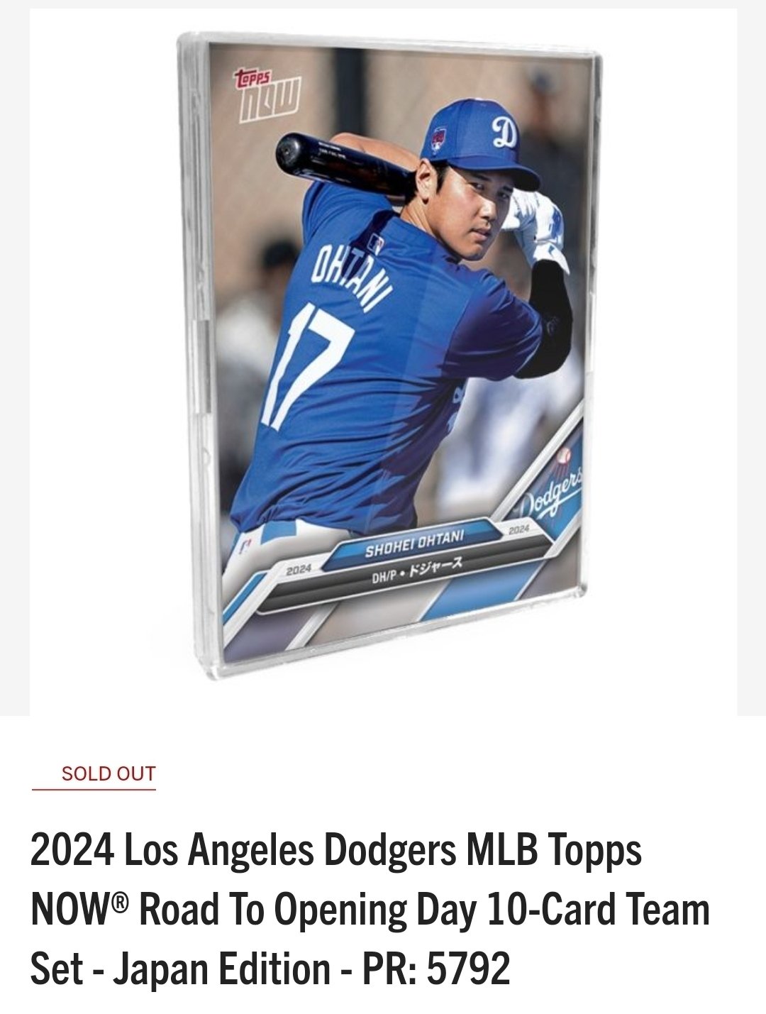 値下げ大谷翔平☆Topps Now☆2018☆Rookie☆RC☆ルーキーカード