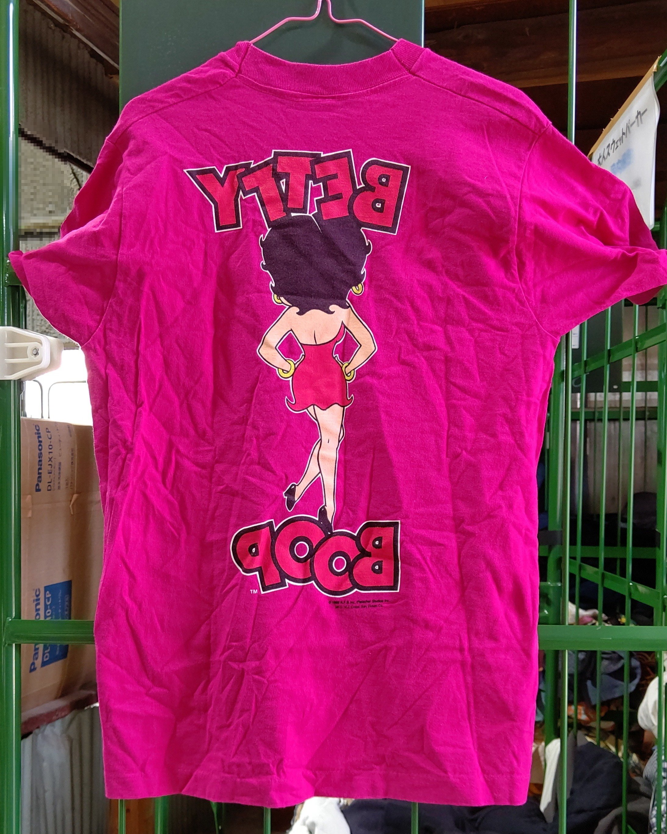 BPiI キャラ ラグ ビンテージ 古着 Betty Boop ベティ ブープ BETTY BOOP👠 ベティーブープのTシャツをレスキューした💃1988年製