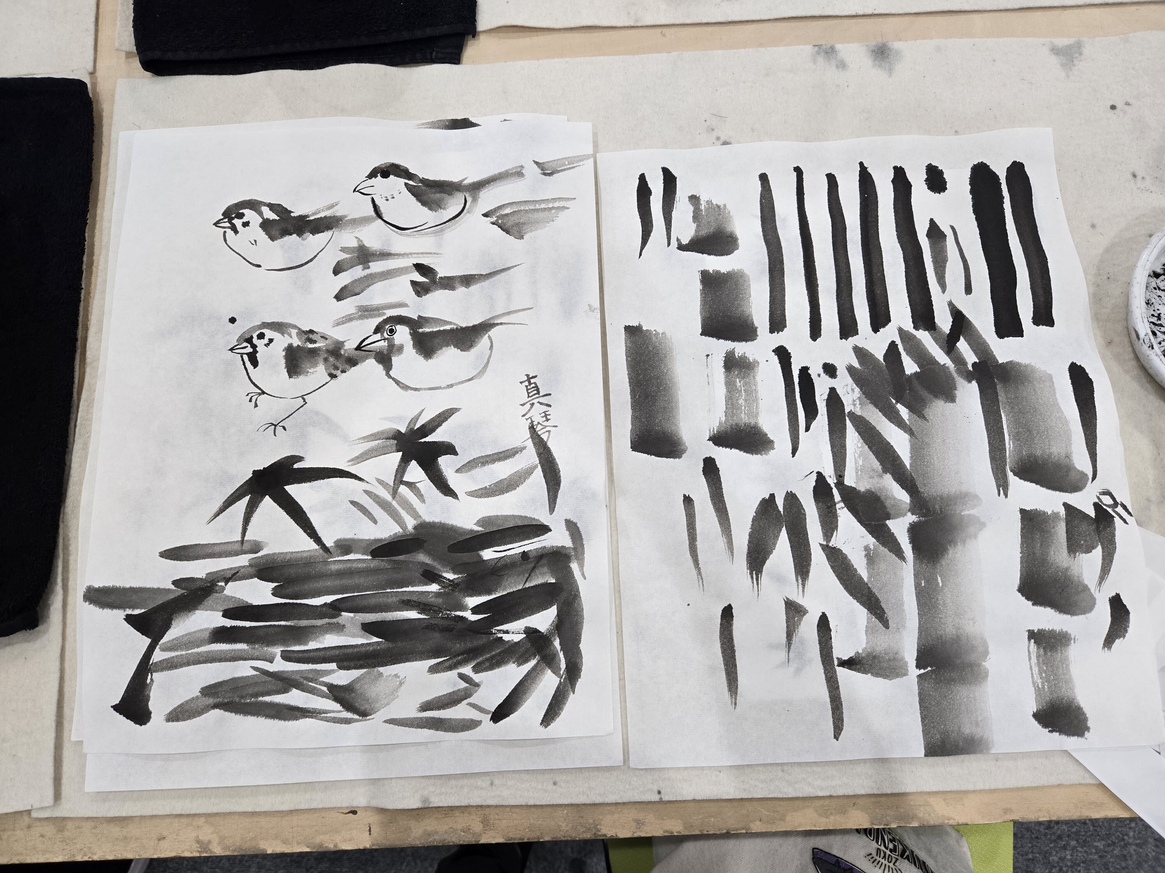 水墨画体験～濃くて深ぁい墨の世界～｜内海真琴｜アートライター