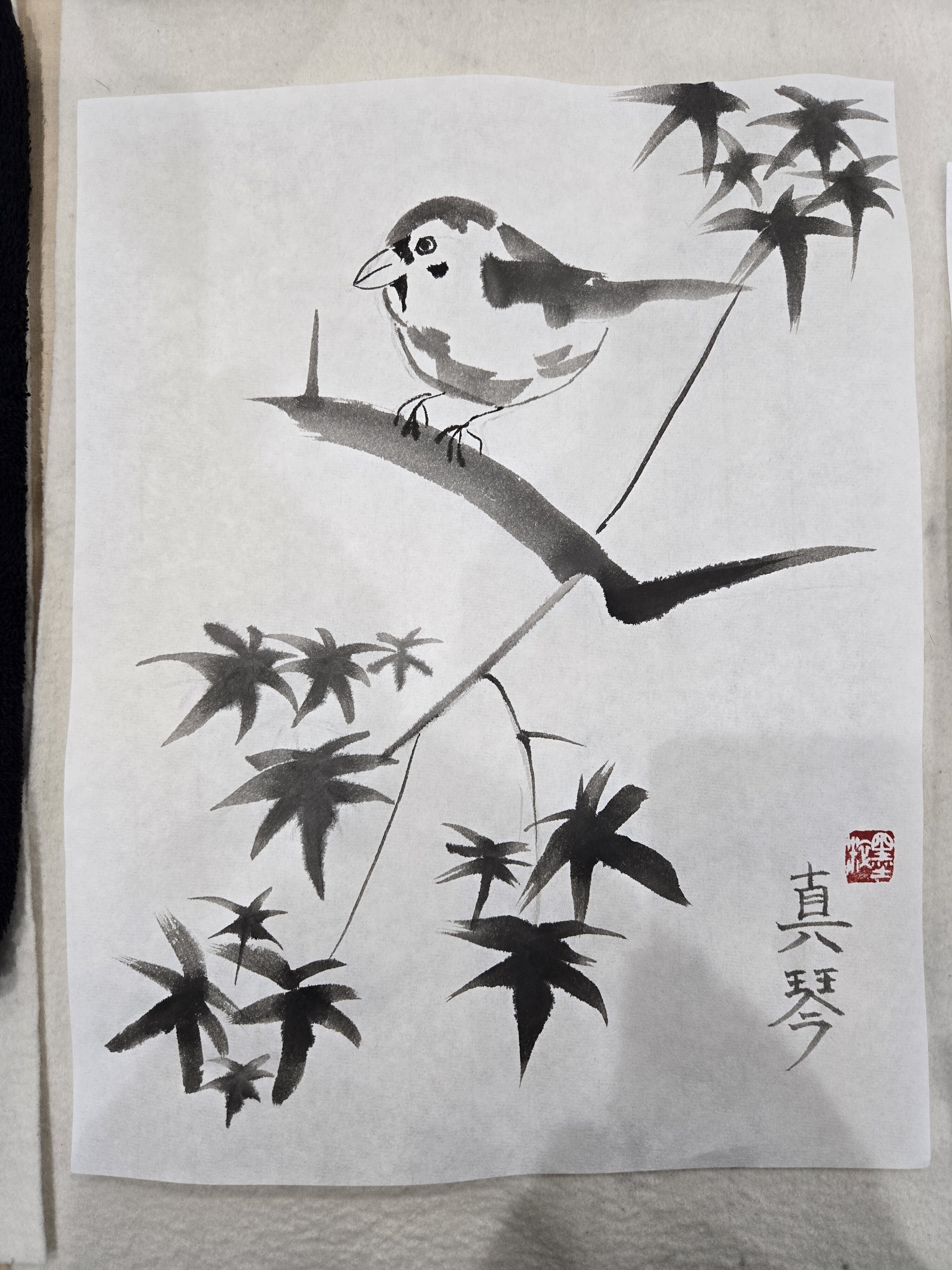 水墨画体験～濃くて深ぁい墨の世界～｜内海真琴｜アートライター