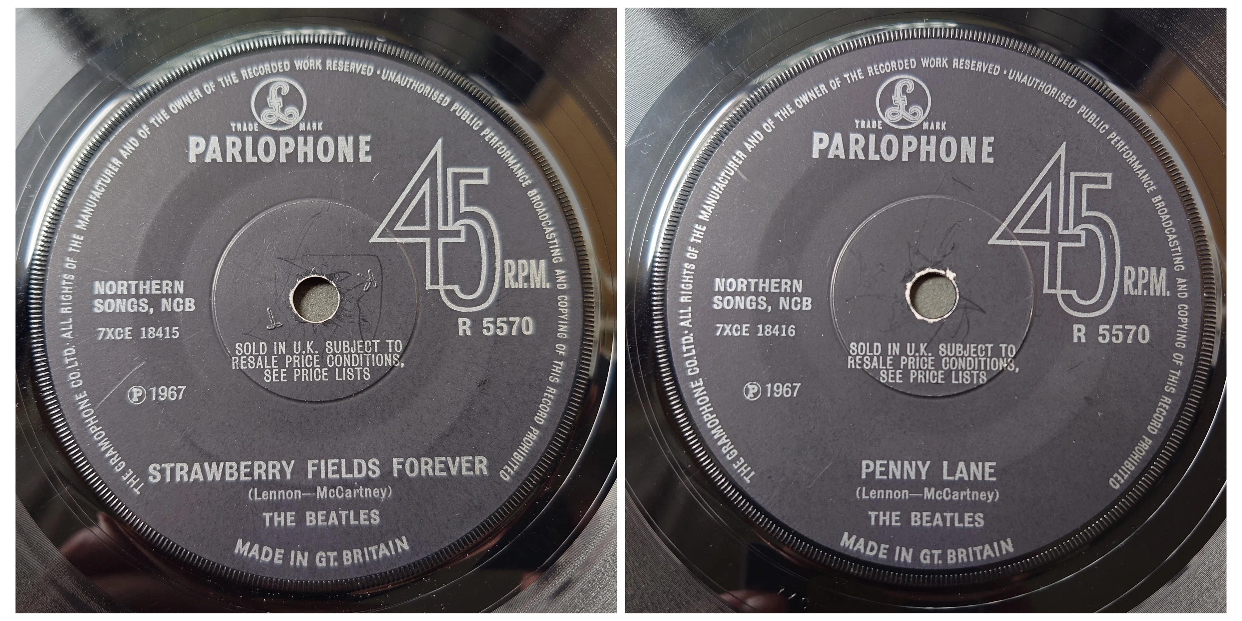 🎼Strawberry Fields Forever / Penny Lane (UK)｜音(おと)