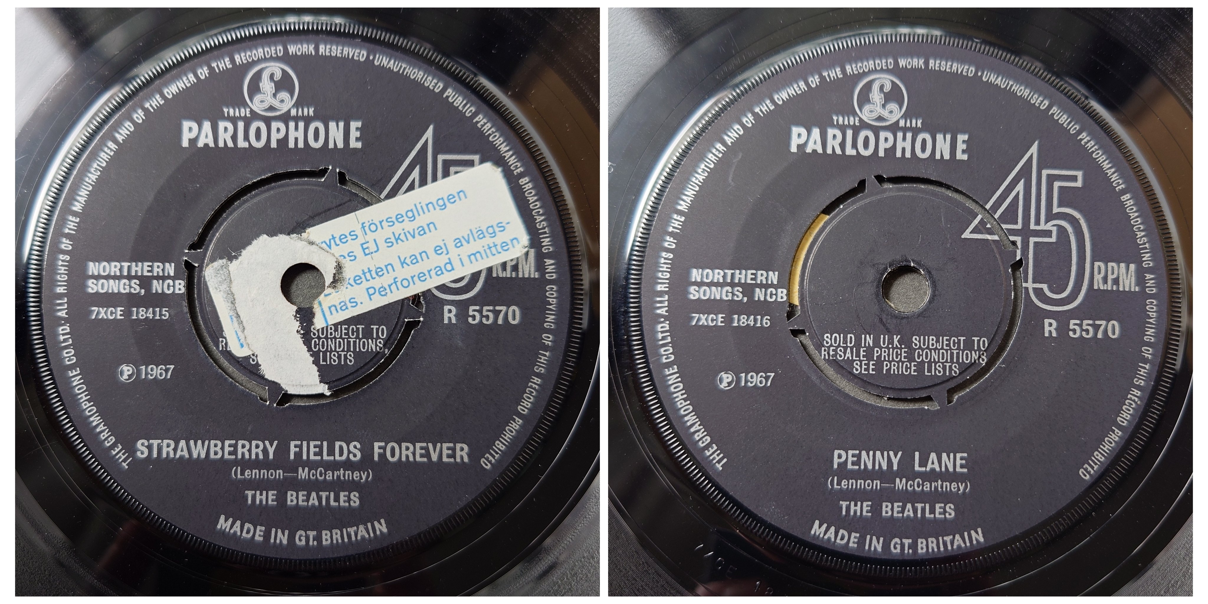 🎼Strawberry Fields Forever / Penny Lane (UK)｜音(おと)