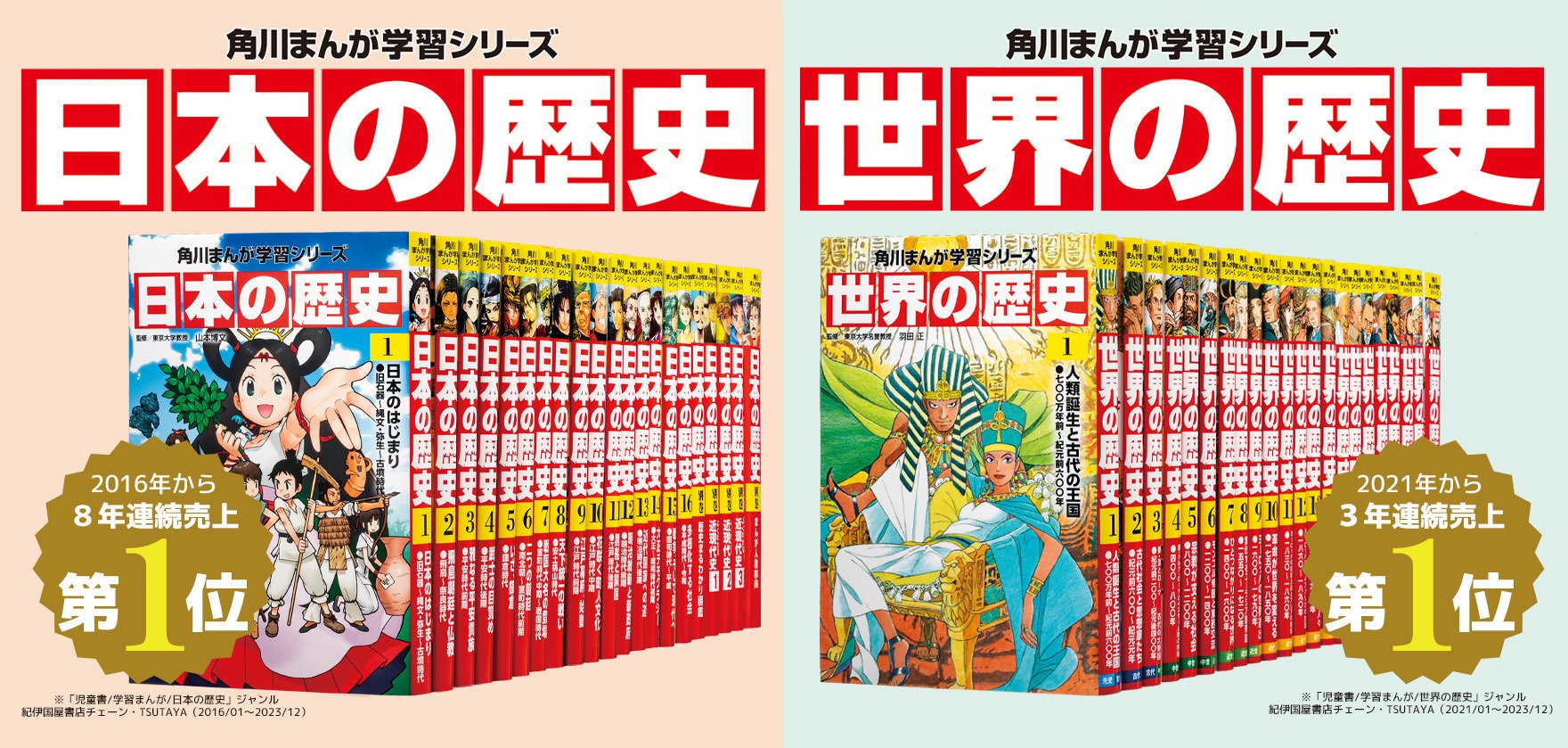 今いちばん売れている『日本の歴史』『世界の歴史』の学習まんがはKADOKAWA版！｜KADOKAWA児童書ポータルサイト「ヨメルバ」note