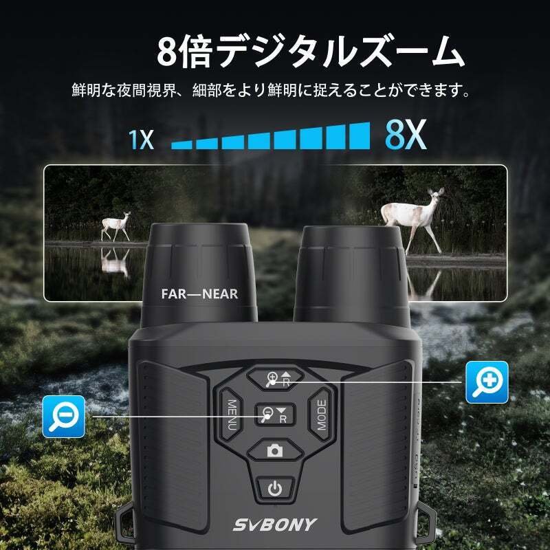 暗視スコープ　SVBONY SA206 SA206 暗視カメラ 暗視鏡 暗視スコープ 暗視望遠鏡 昼夜兼用