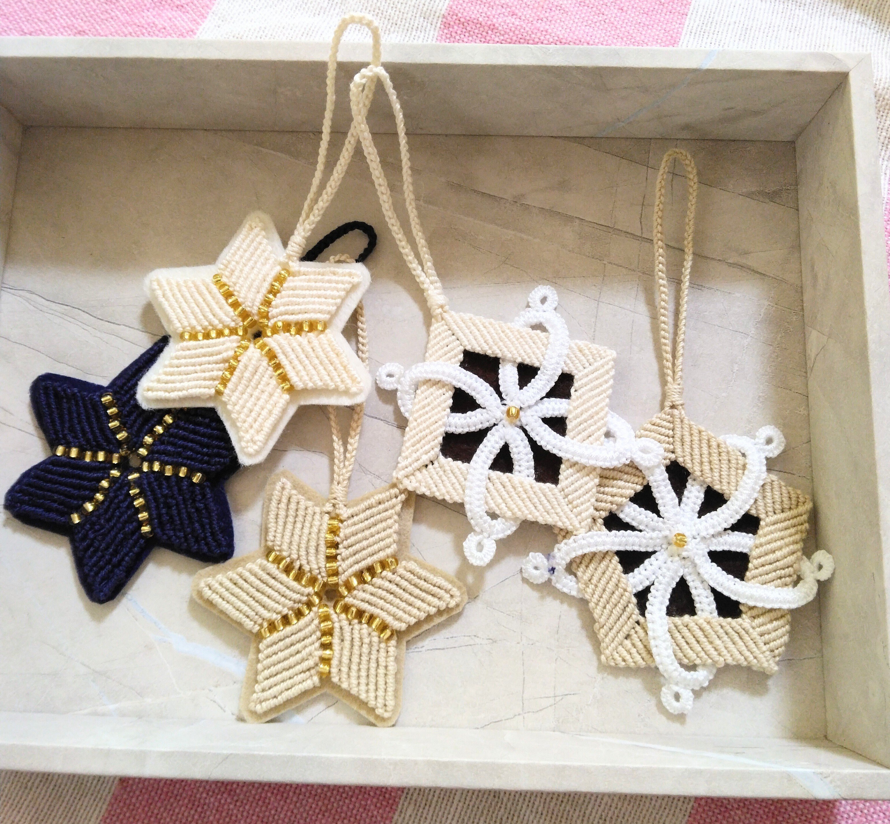 かぎ針の「くさり編み」もこうすればマクラメと好相性です｜owarimao