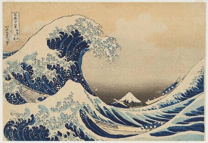 波の絵 線画 2019年作 波の絵 線画 2019年作