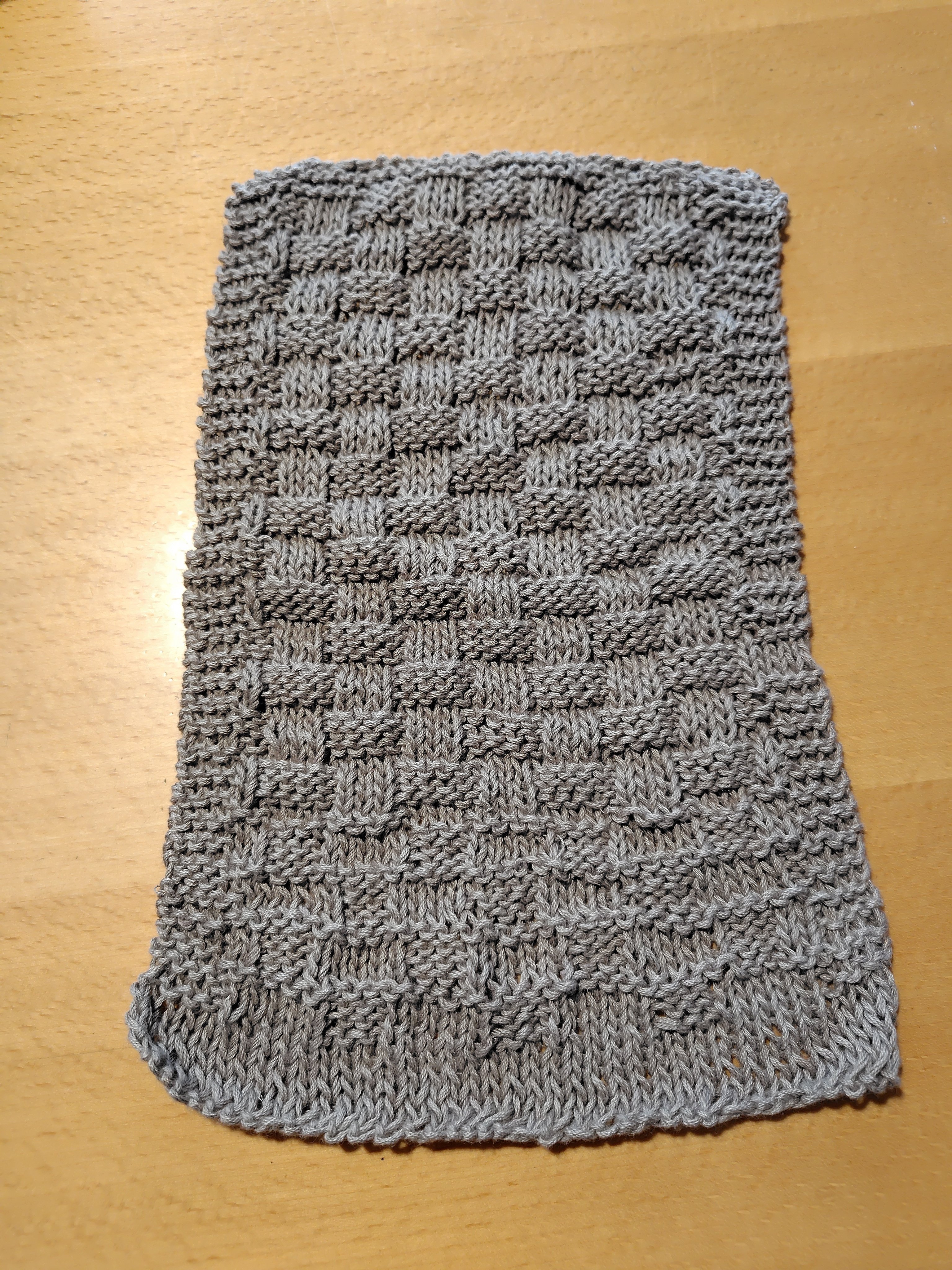 タオルのように使えるクロスを編んでみた｜つるかめ