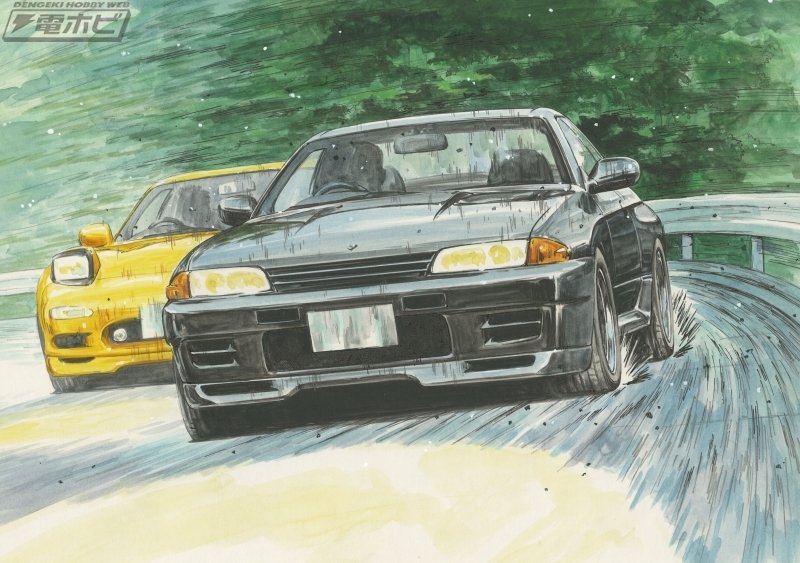 頭文字D』フジミ模型がおくる1/24スケールモデルに「BNR32 GT-R 中里毅