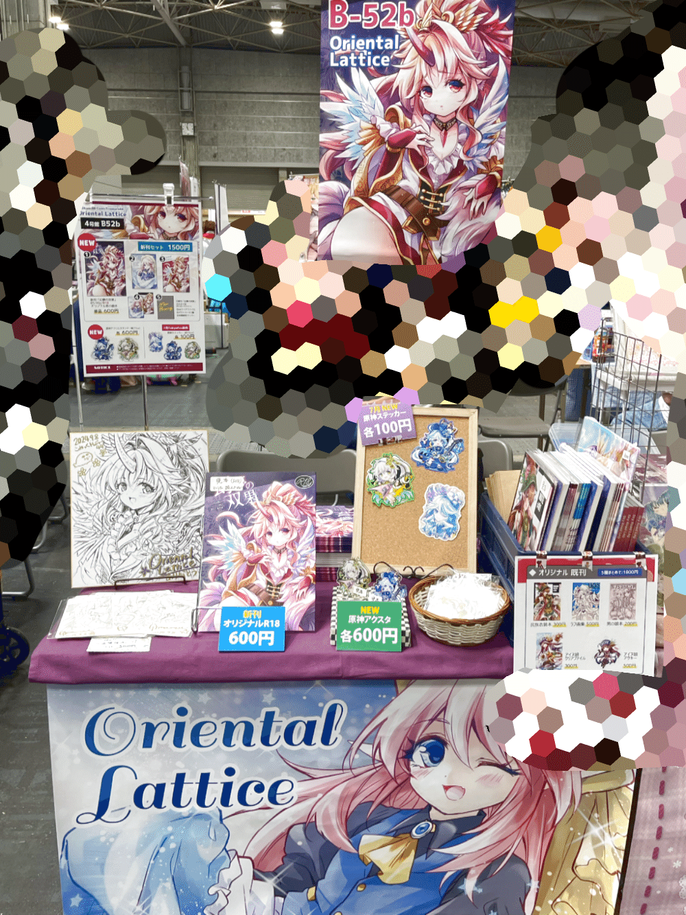 藤ちょこ 色紙 絵師100人展 12 大阪 ミニ色紙 大阪展 使用済み半券付き