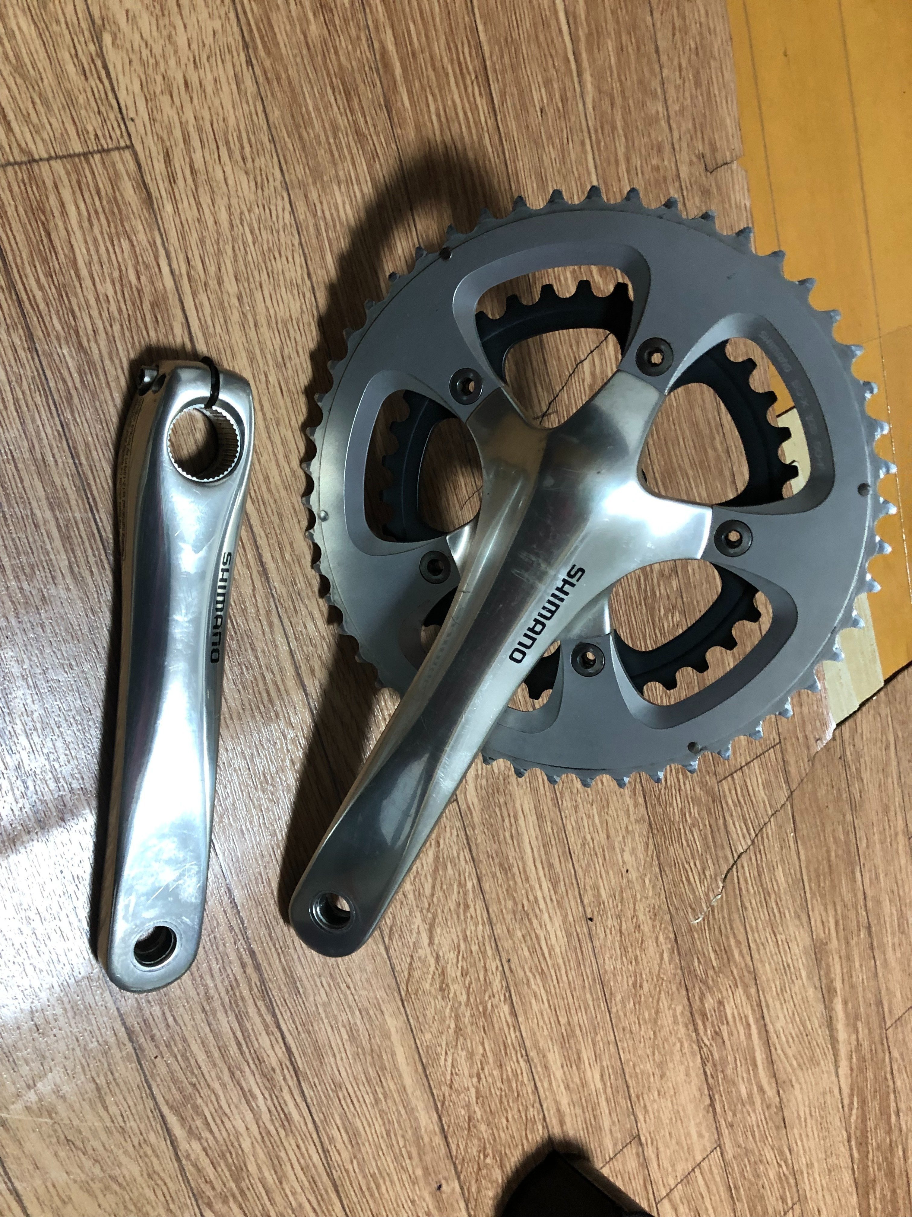 ロードバイクShimano クランク BB セット 楽天市場】クランクセット MTB用 一体型中空 22-32-44T 27速