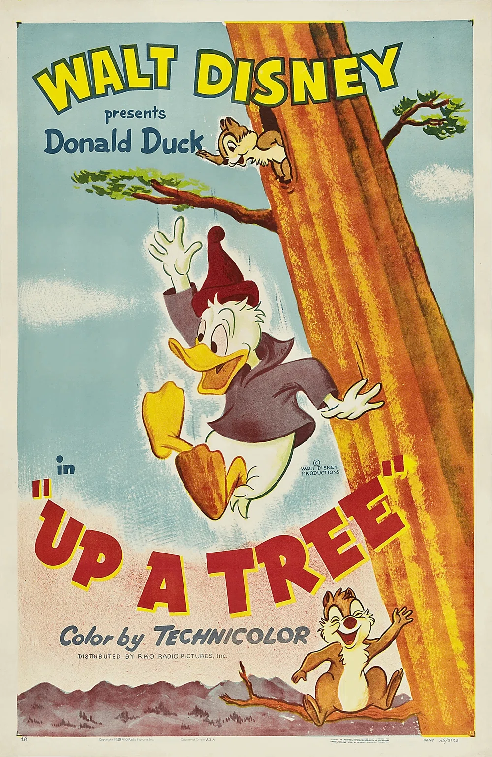 117本目『リスの大逆襲』Up A Tree 1955年【ドナルドダック主演作を