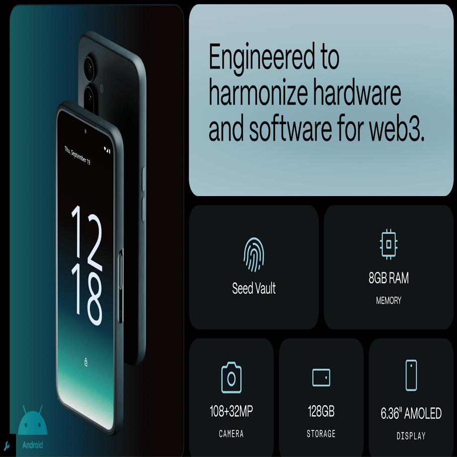 スマートフォン本体 Solana Seeker 第2世代のWeb3スマホ「Solana Seeker」特徴・販売価格などの詳細発表