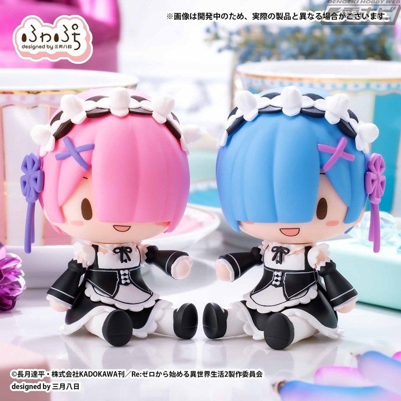 デフォルメキャラクター フィギュアセット 好きなポーズや表情で自由に飾れる！『リゼロ』ラム＆レム、『オバロ