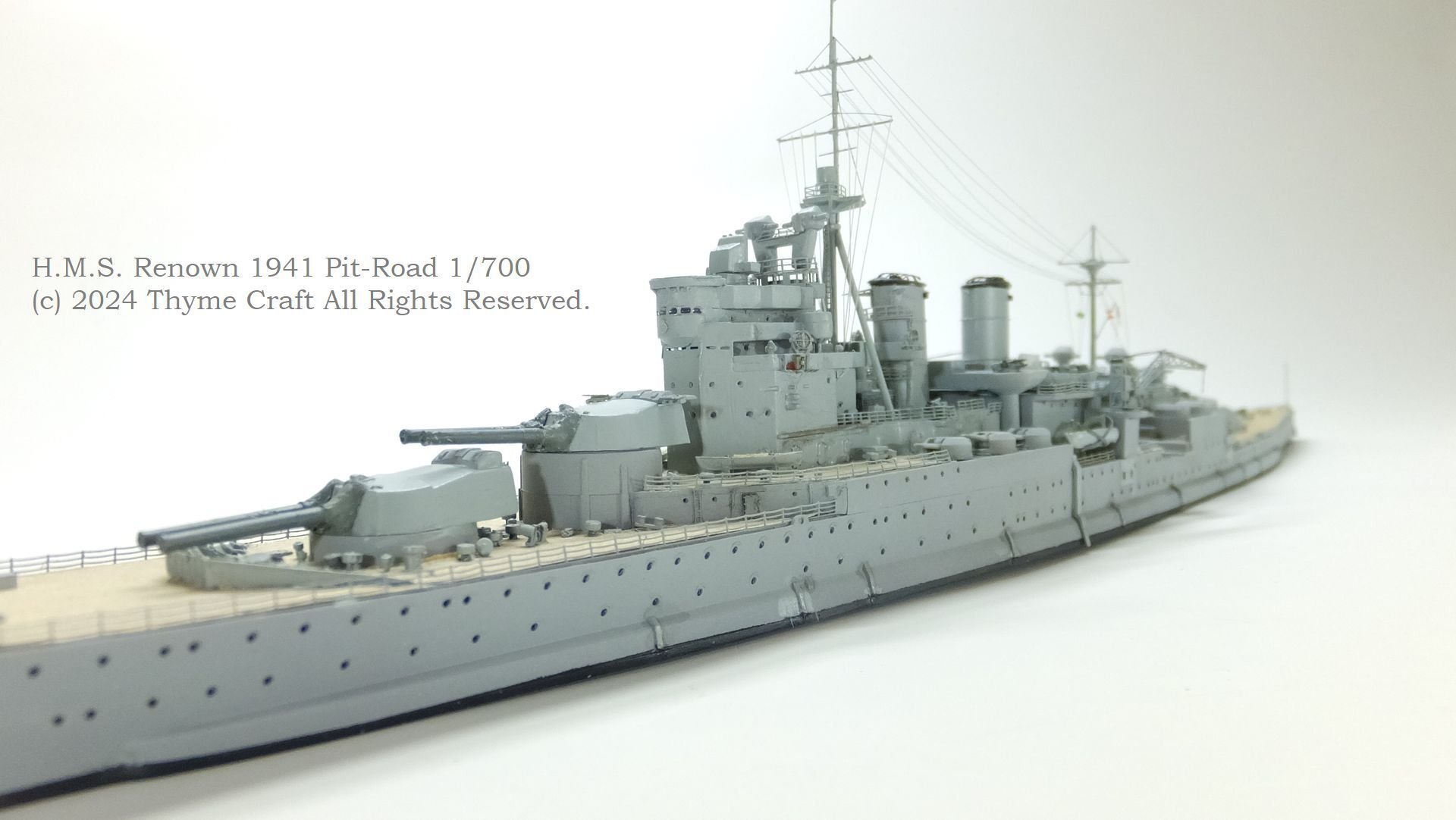 H.M.S. Renown 1941 英国海軍巡洋戦艦レナウン (Pit-Road 1/700