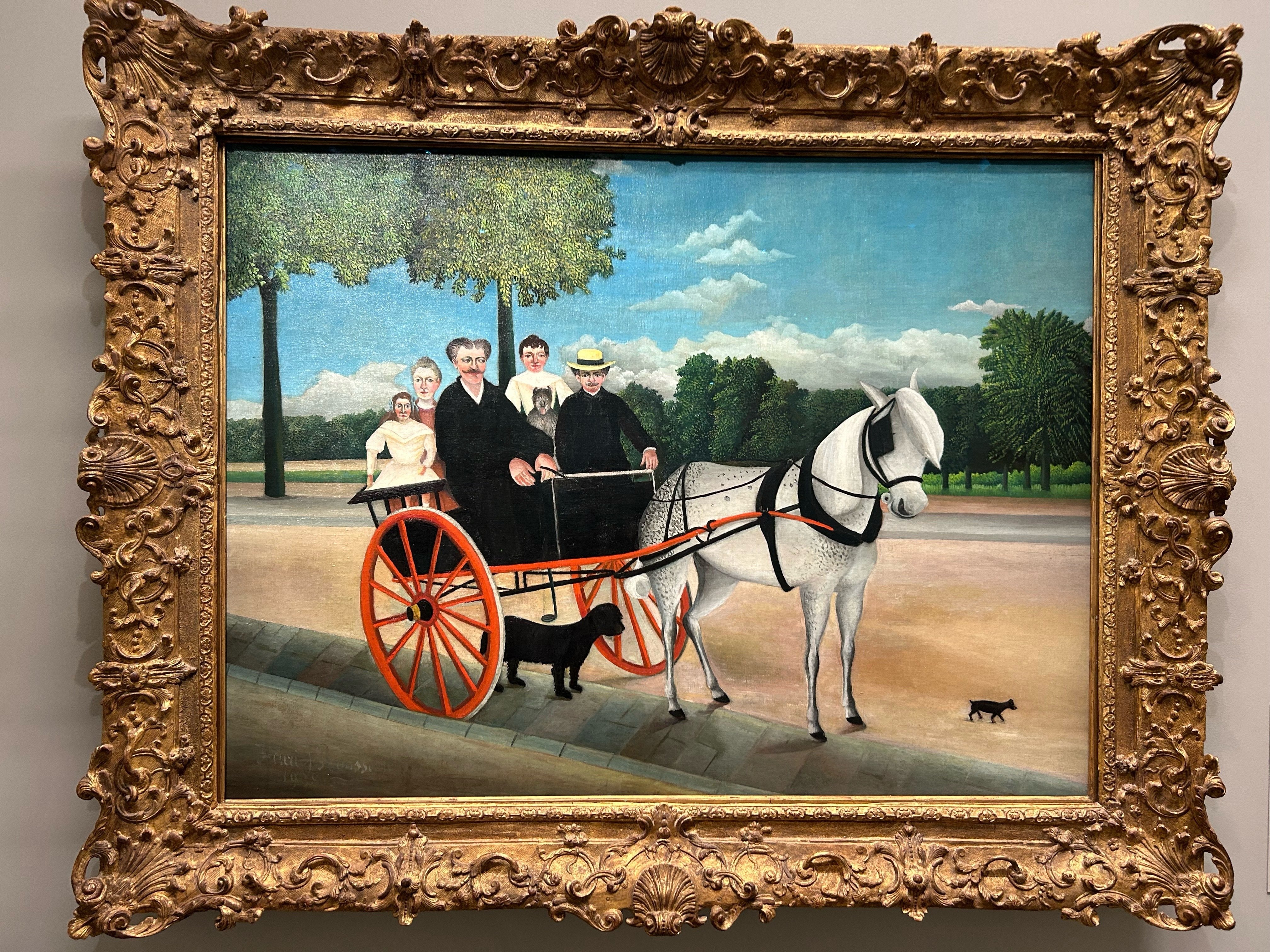 アンリ・ルソー 「ジュニエ爺さんの馬車」リトグラフ　エディションナンバー入り アンリ・ルソー 「ジュニエ爺さんの馬車」リトグラフ エディション