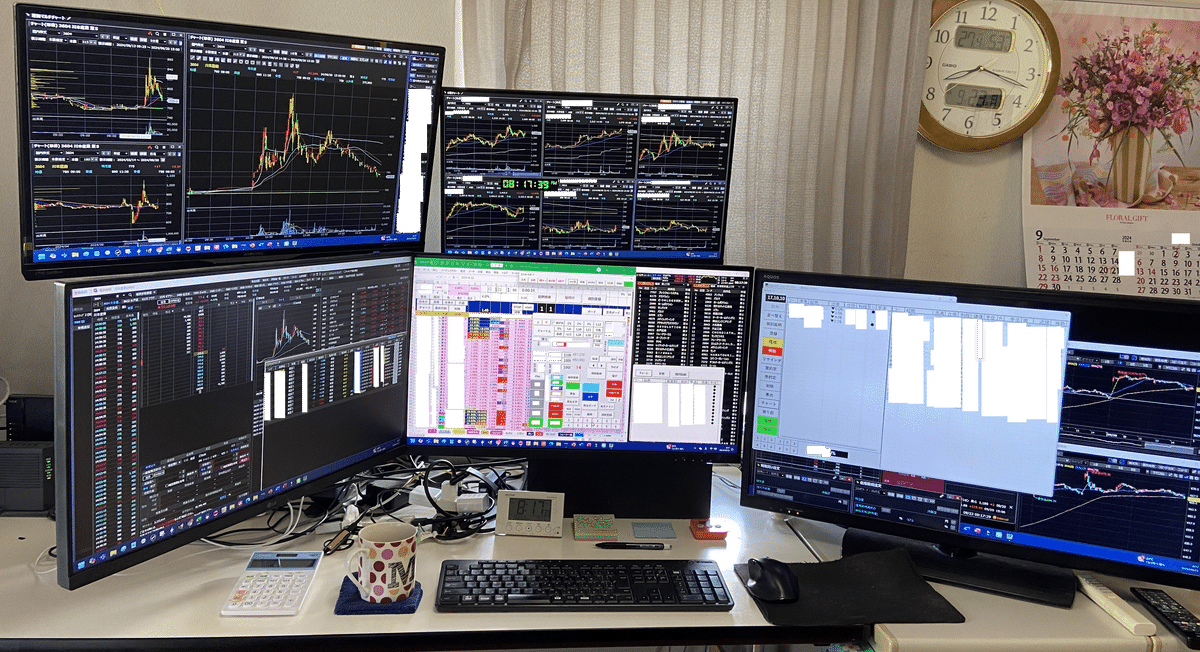 トレーディングパソコン 4画面 デイトレ FX BO 株