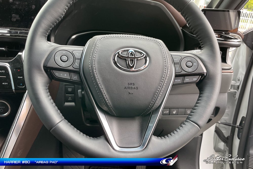 トヨタ ハリアー 80 ブラウンステッチ レザー エアバッグ カバー Yahoo!オークション -「ハリアー 80 エアバッグカバー」の落札
