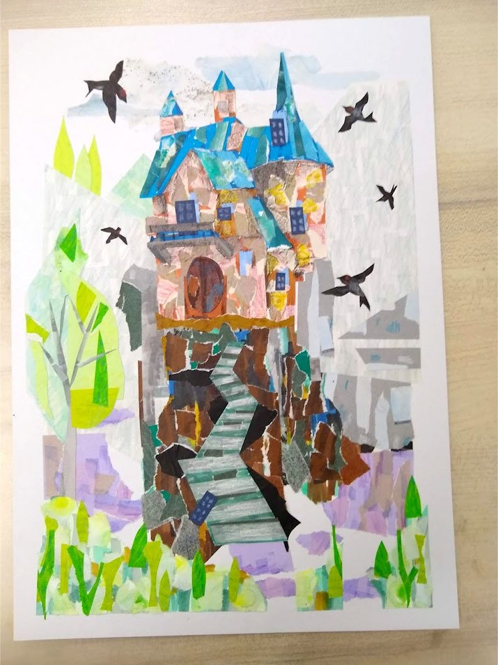 コラージュ油彩画  「カオス」 カオスな画像」のアイデア 9 件 | パンフレット デザイン