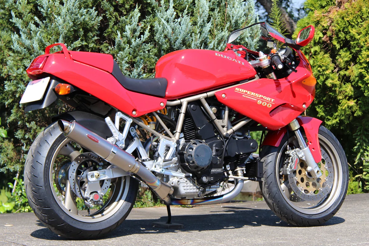 DUCATI900SS ステン/アルミ スリップオン　（パワーハウス製） DUCATI 900ss完成写真集 整備内容追加しました｜タサキチューニング