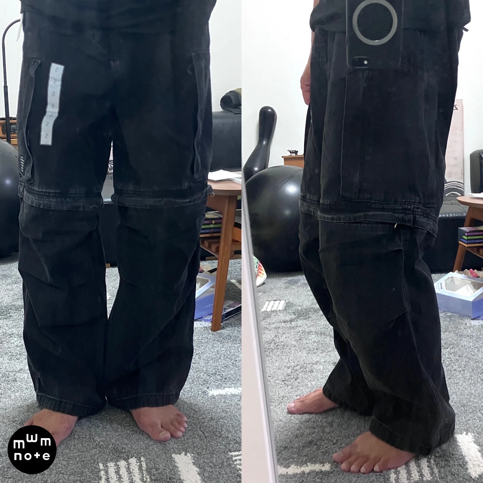 GU x UNDERCOVERのデニムコンバーチブルワイドカーゴパンツが届きまし 
