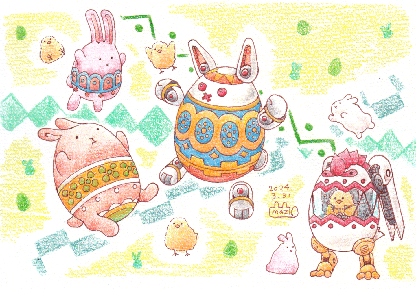 MaZとうさぎの絵｜MaZ