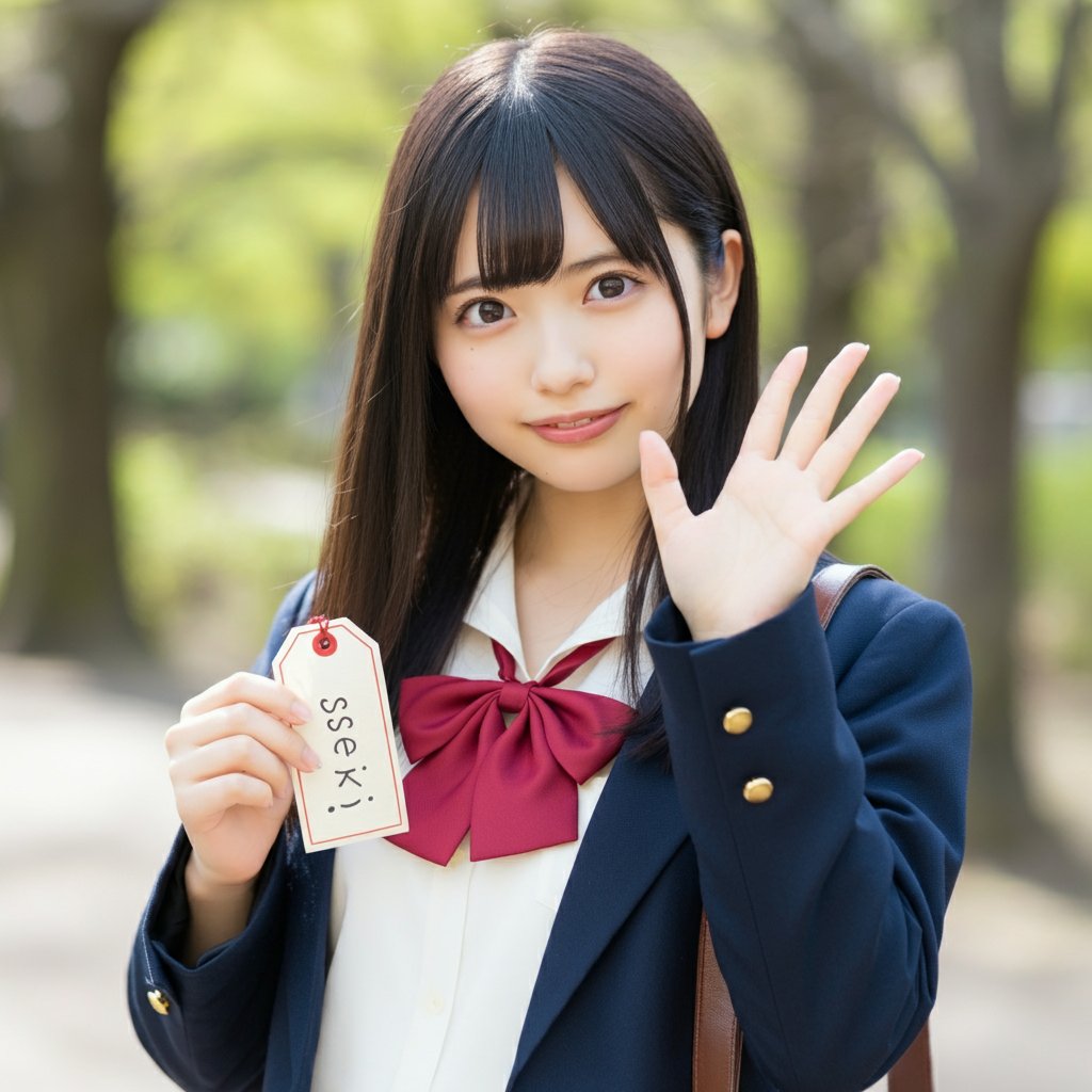 imageFX】カワイイ制服JKの召喚プロンプト公開 『永日珍品』4 夏目