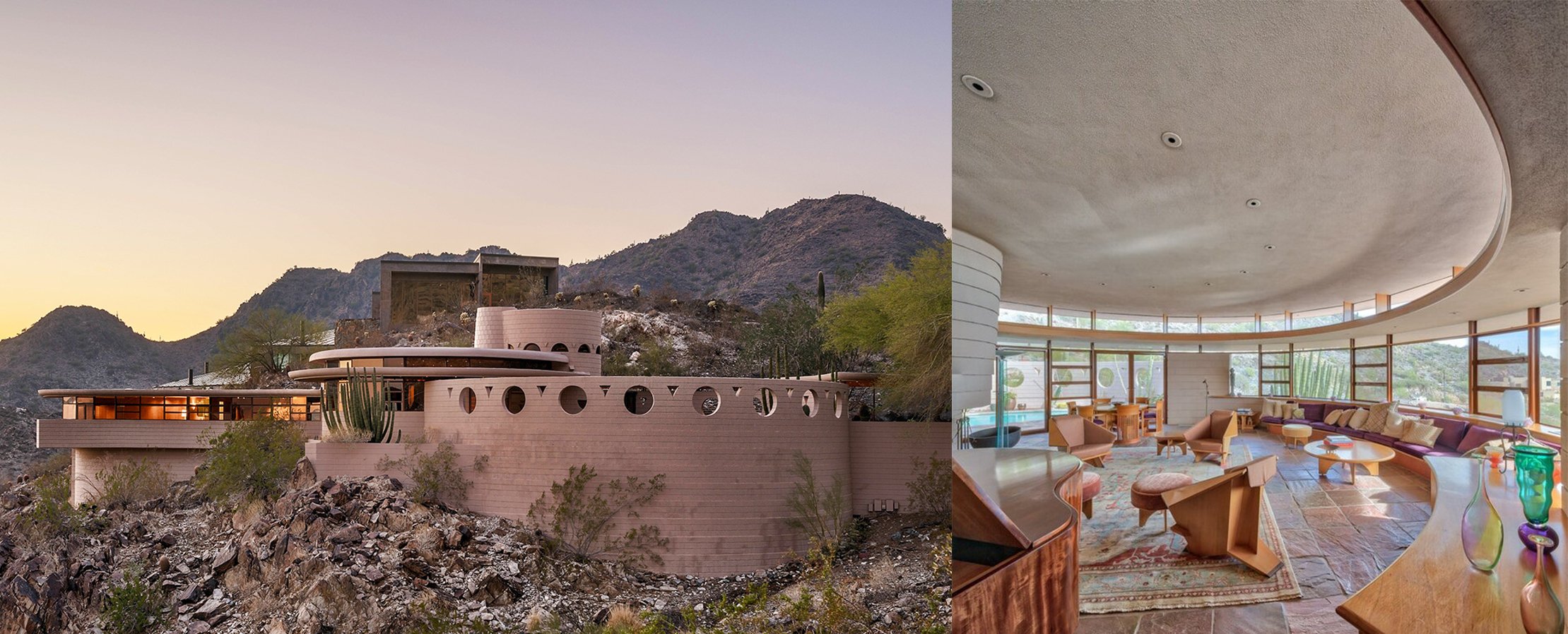 砂漠の中に建てられたジョン・ロートナーの有機的建築 | Houzz