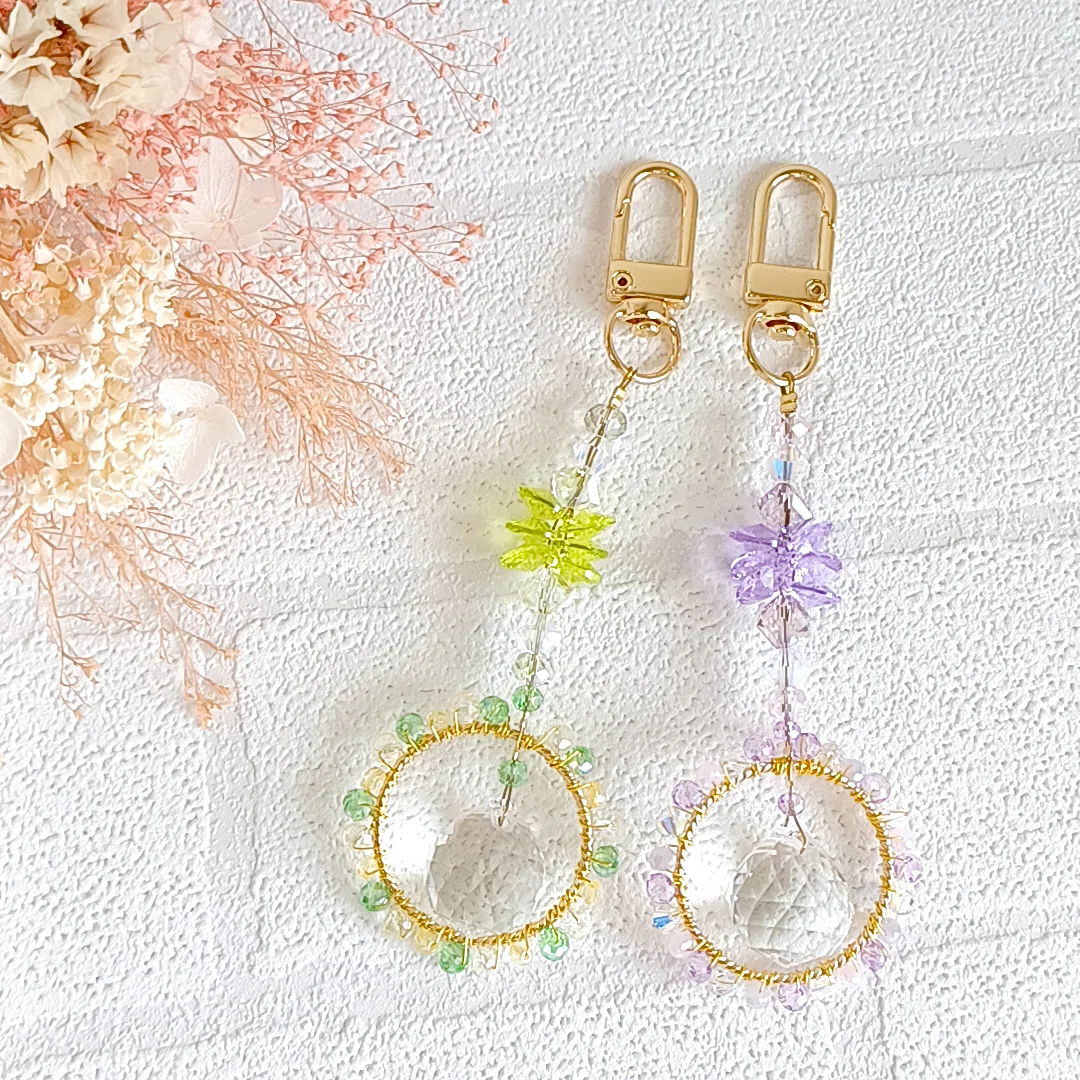 新作サンキャッチャーキーホルダー。｜miyuu.colors