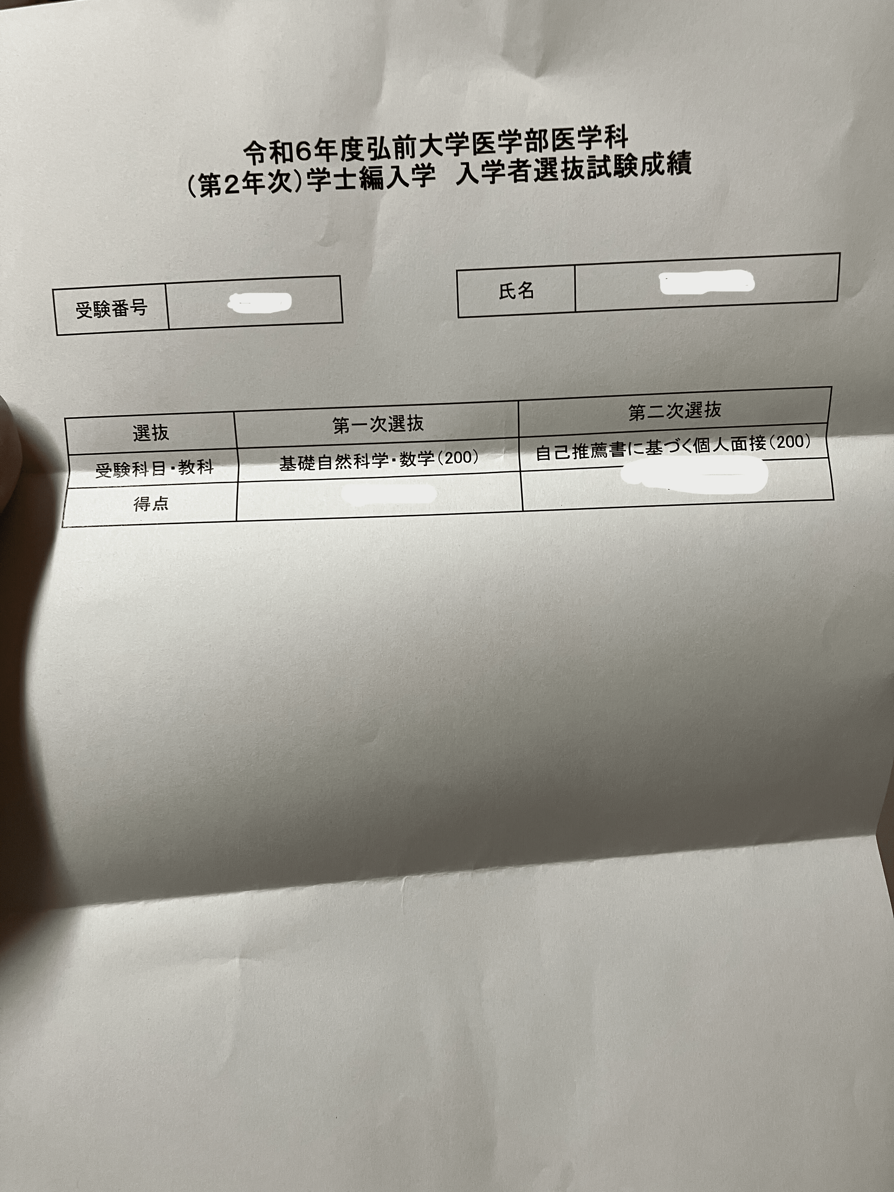 弘前医　編入(復元)6年分 1727606931-