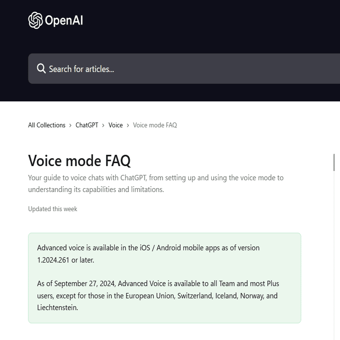 Juniperと仲間になった！ChatGPTでAdvanced Voice Modeを使ってみた