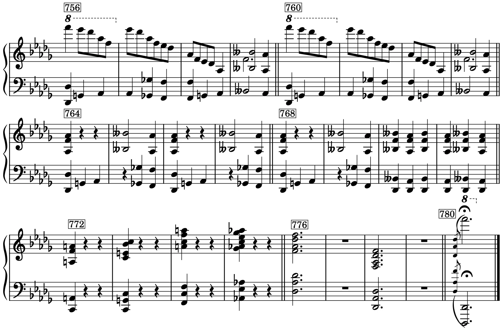 ショパン、スケルツォ第2番のリズムその4(コーダ、mm.716–780)｜大高