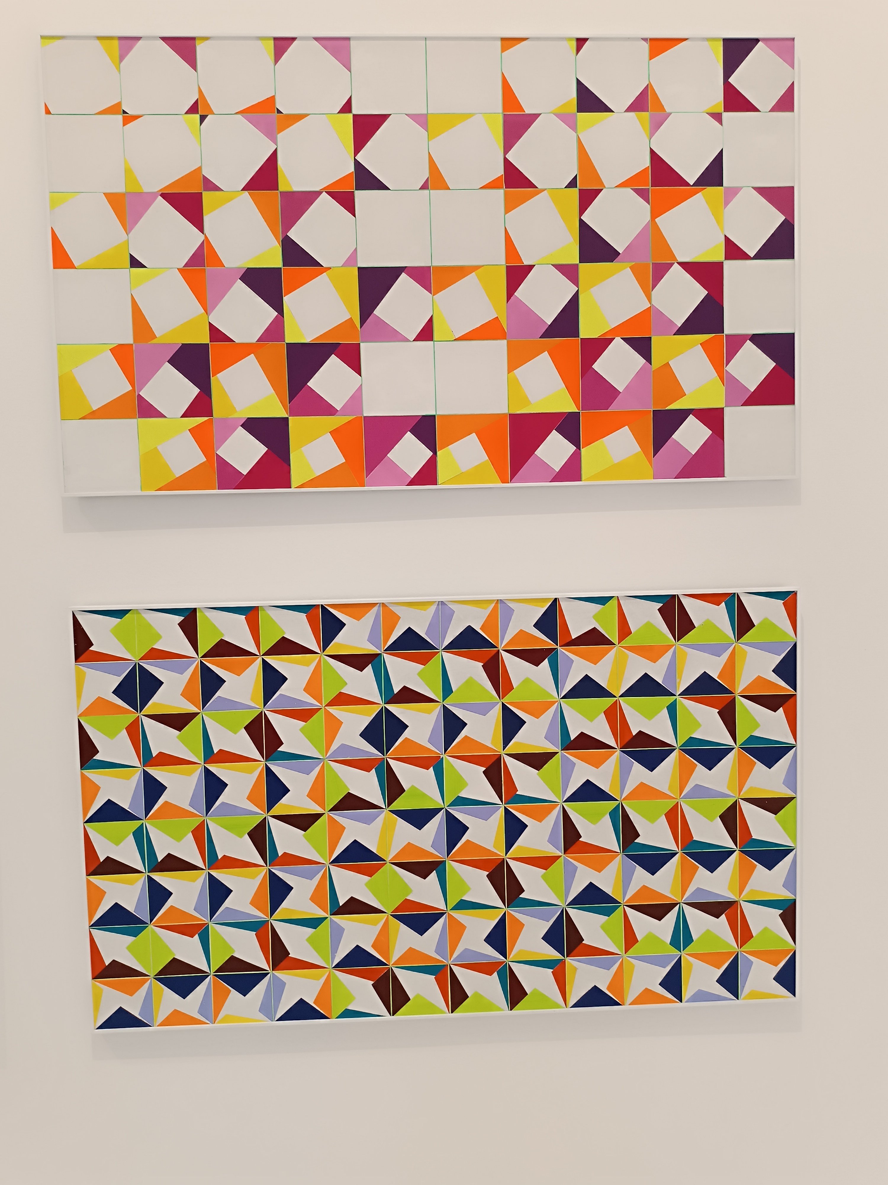 平岡雅之　版画　幾何学模様 平岡雅之 版画 幾何学模様