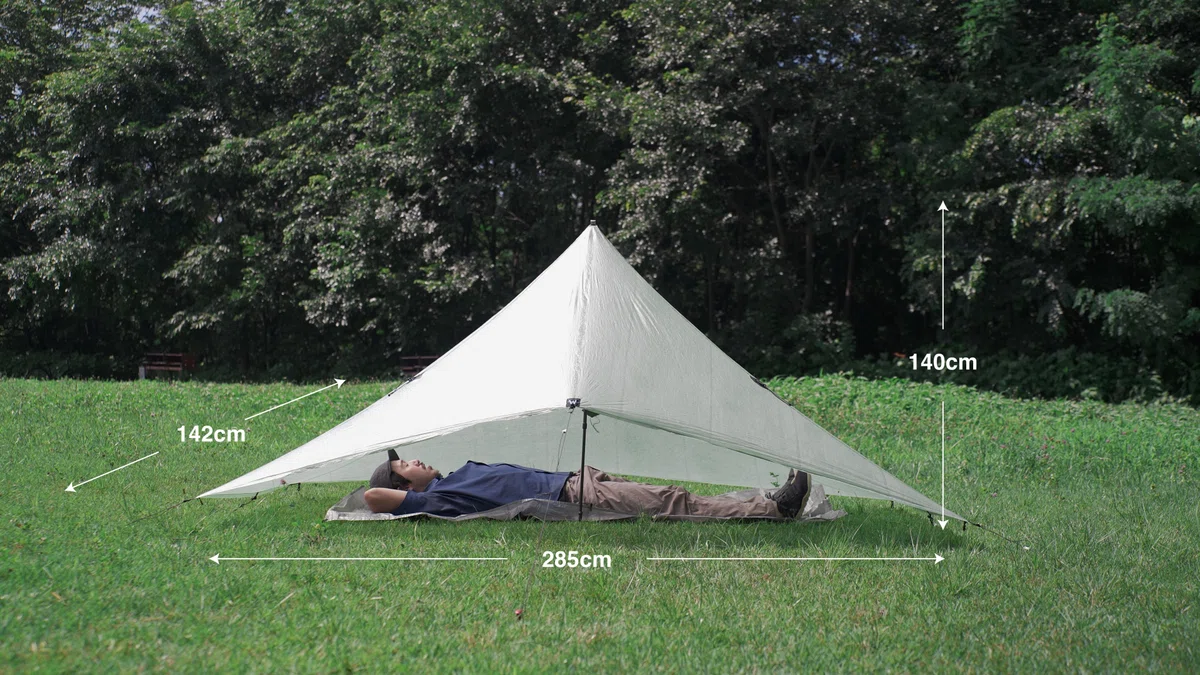 ギア紹介】Mountain Laurel Designs の「CRICKET PYRAMID TARP」｜天候 