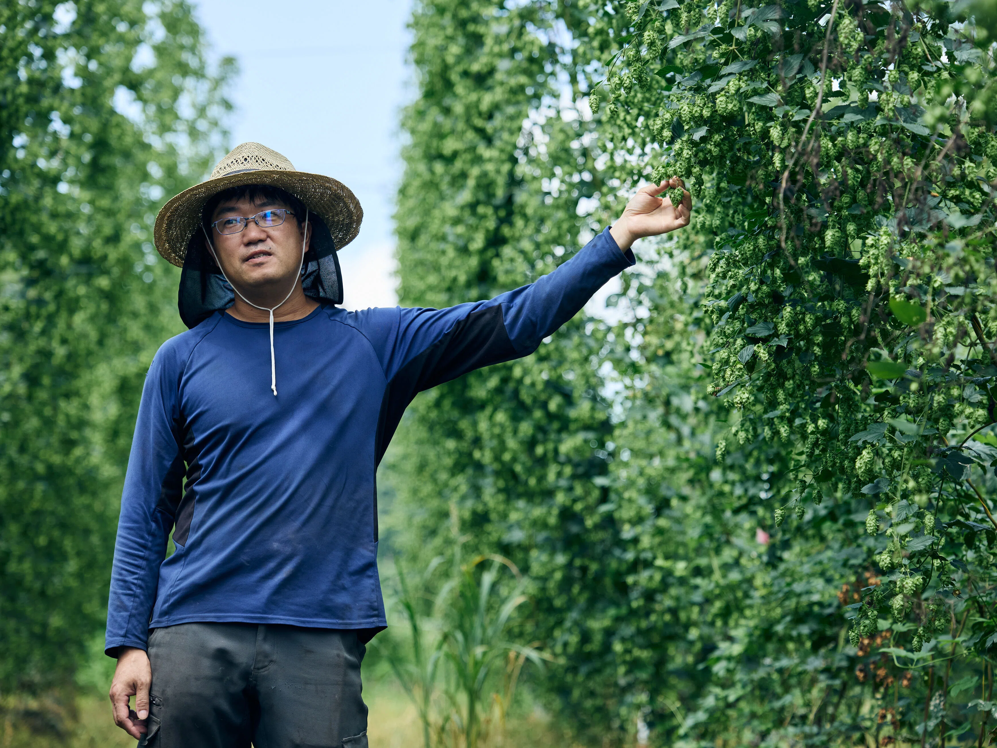 遠野市でホップ栽培に挑む新規就農者のもとへ。学生たちが見た遠野の