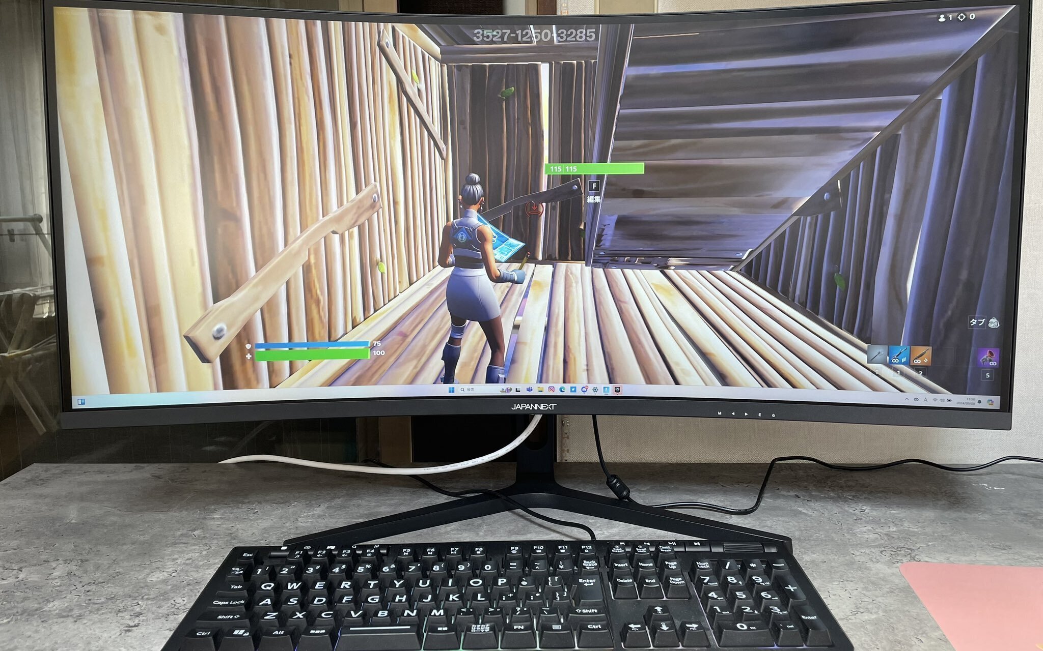 湾曲ゲーミングモニターJN-34VC165UQRをレビュー｜tonton