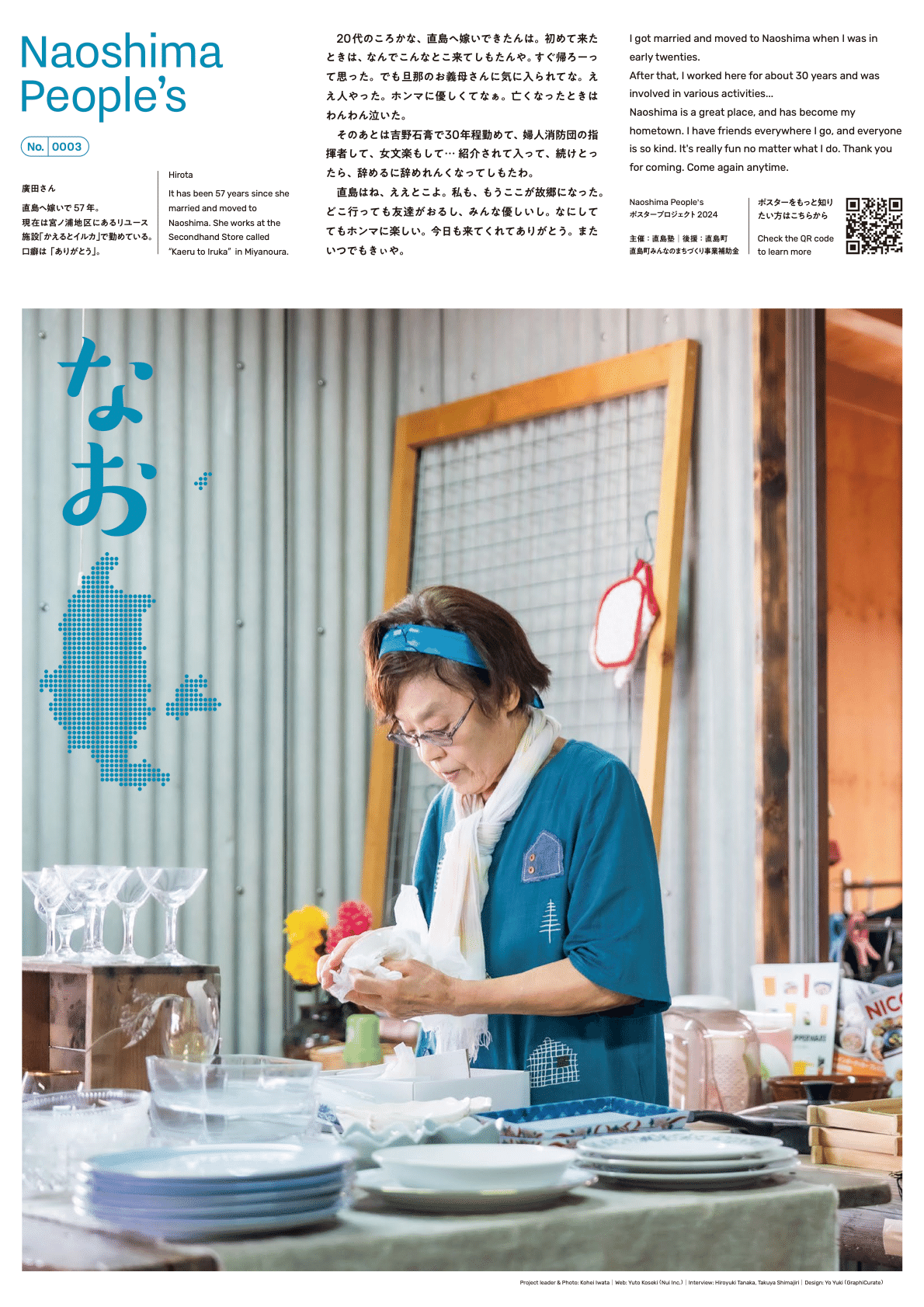 Naoshima People's 廣田さん（No.0003）｜Naoshima People's ポスター