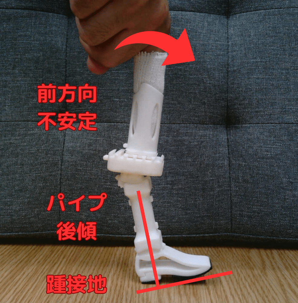 右膝下義足 膝下右足 義足 ライナーあり