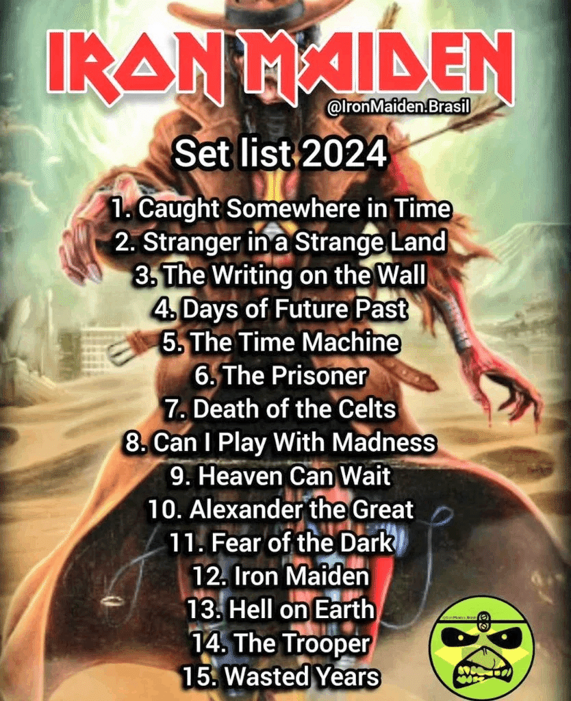 ライブ記録】IRON MAIDEN「THE FUTURE PAST WORLD TOUR 2024
