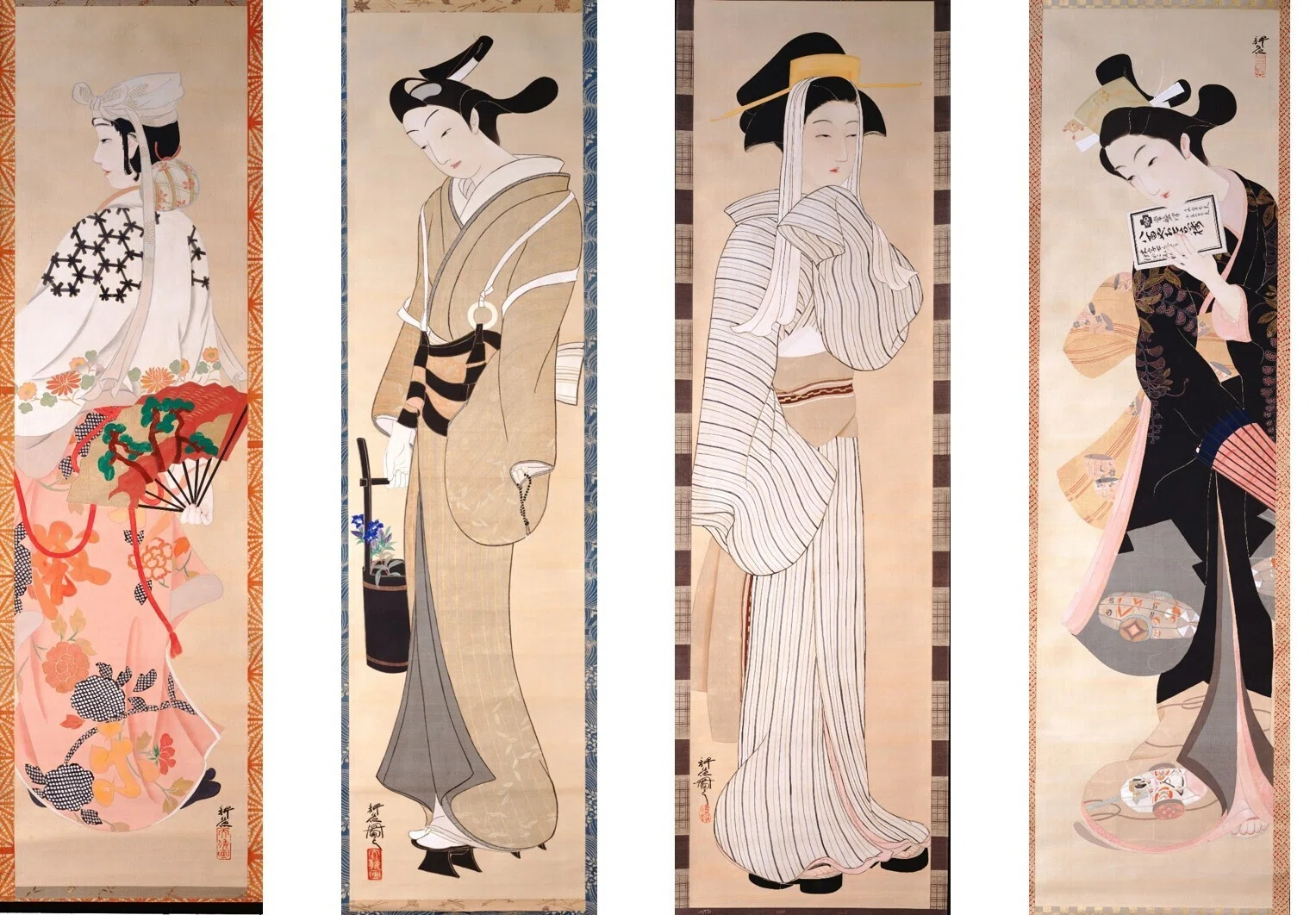 作品一覧】山村耕花《四季の風俗》｜講談社野間記念館